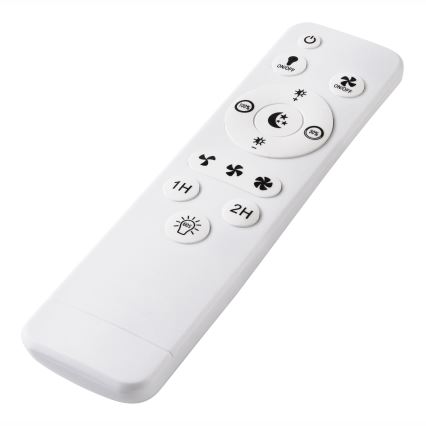 LED Zatemnitvena stropna svetilka z ventilatorjem FARGO LED/37W/230V bela + Daljinski upravljalnik