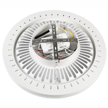 LED Zatemnitvena stropna svetilka z ventilatorjem GEMMA LED/37W/230V bela + Daljinski upravljalnik