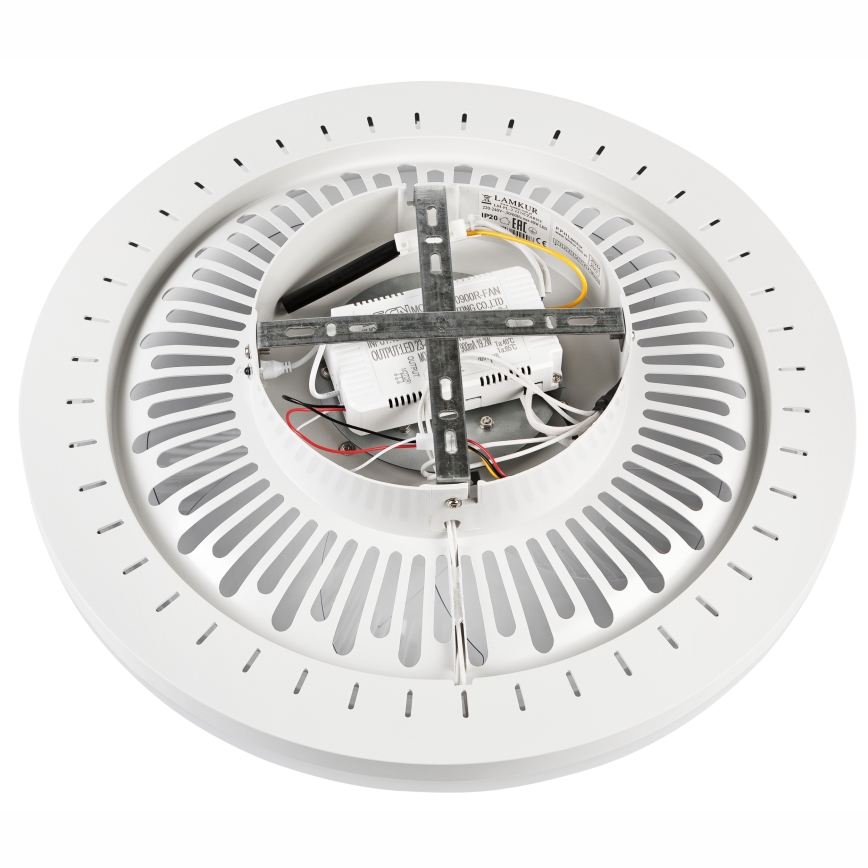 LED Zatemnitvena stropna svetilka z ventilatorjem GEMMA LED/37W/230V bela + Daljinski upravljalnik