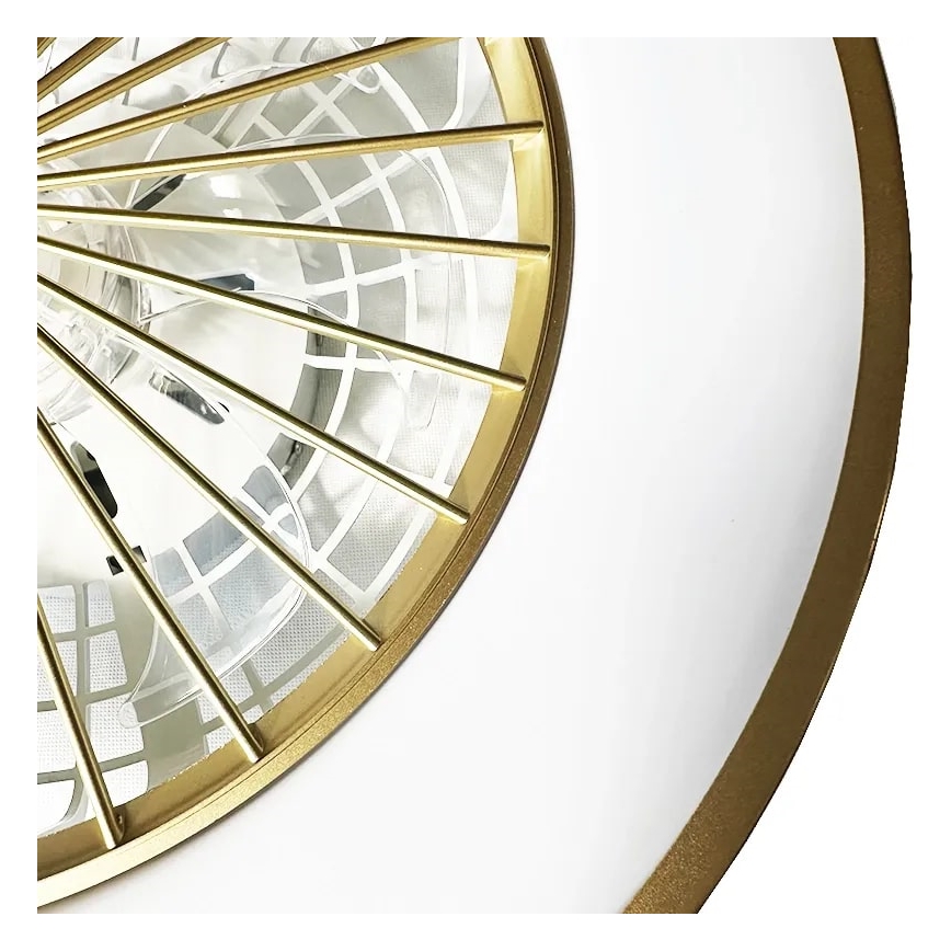 LED Zatemnitvena stropna svetilka z ventilatorjem OPAL LED/48W/230V 3000-6500K + Daljinski upravljalnik
