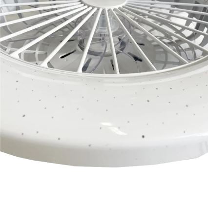 LED Zatemnitvena stropna svetilka z ventilatorjem STAR LED/48W/230V 3000-6500K + Daljinski upravljalnik