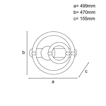 LED stropna svetilka z zatemnitvijo LED/120W/230V 3000-6500K + daljinski upravljalnik