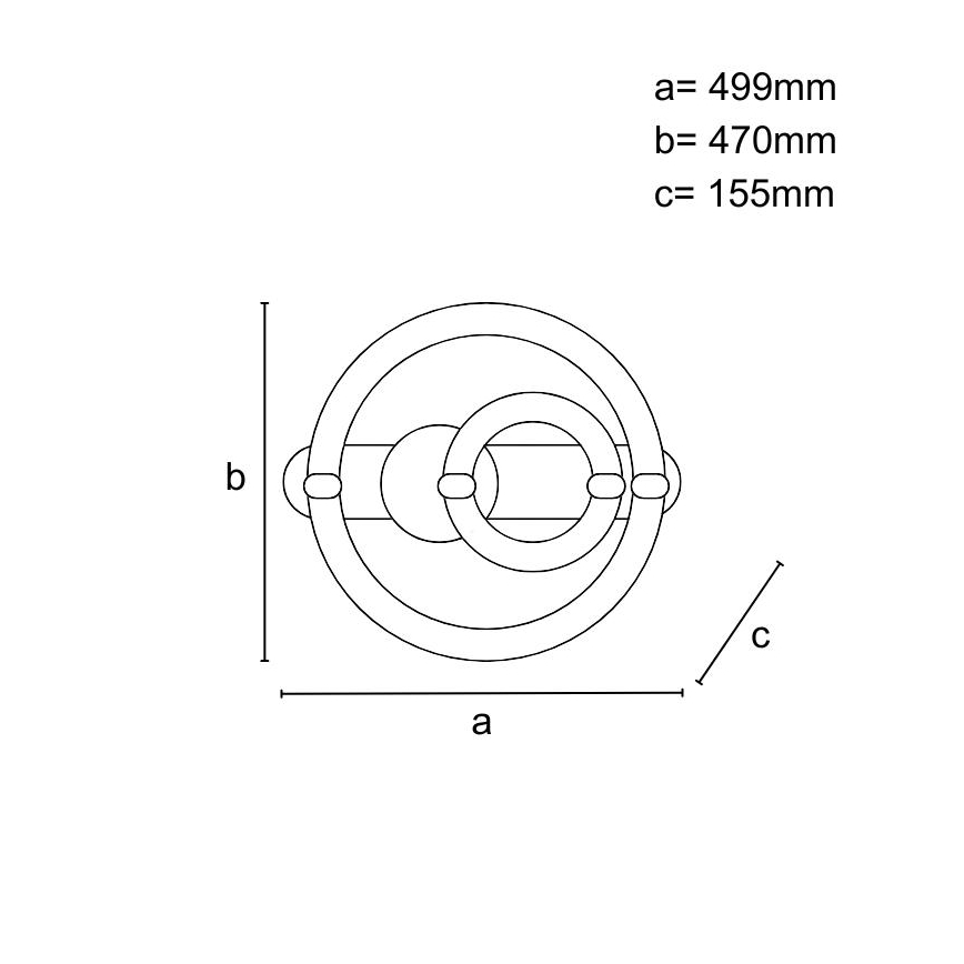 LED stropna svetilka z zatemnitvijo LED/120W/230V 3000-6500K + daljinski upravljalnik