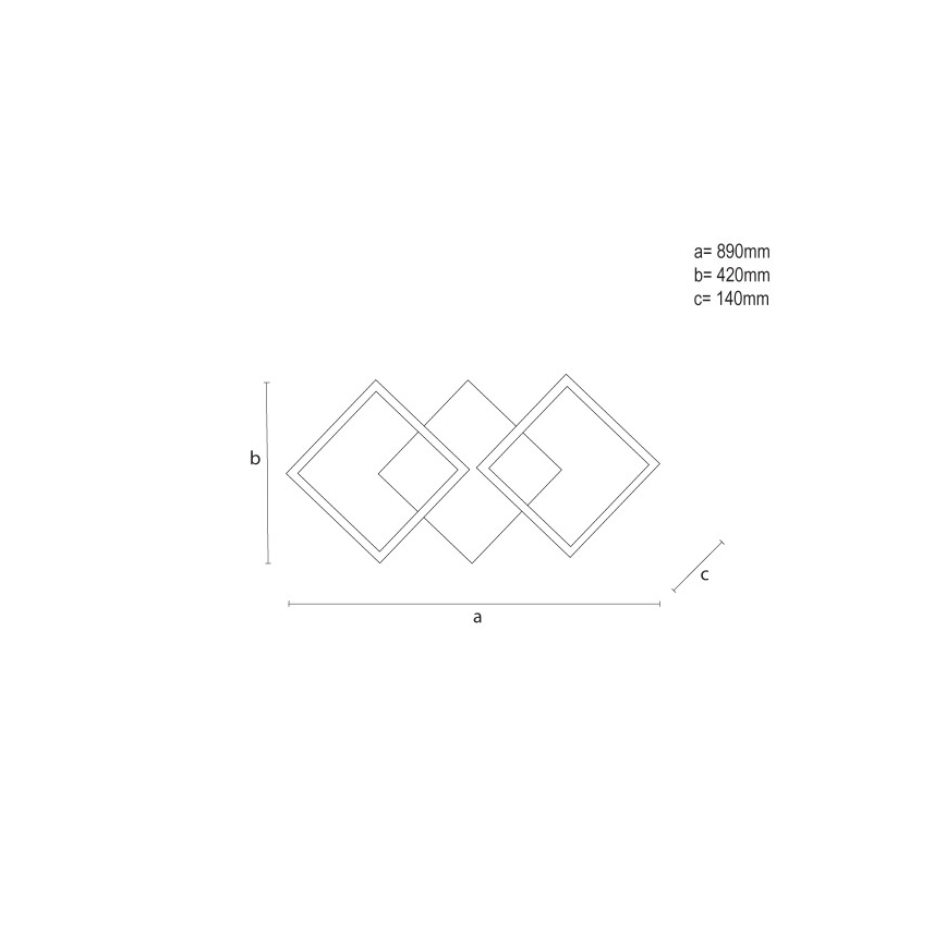LED stropna svetilka z zatemnitvijo LED/85W/230V 3000-6500K + daljinski upravljalnik