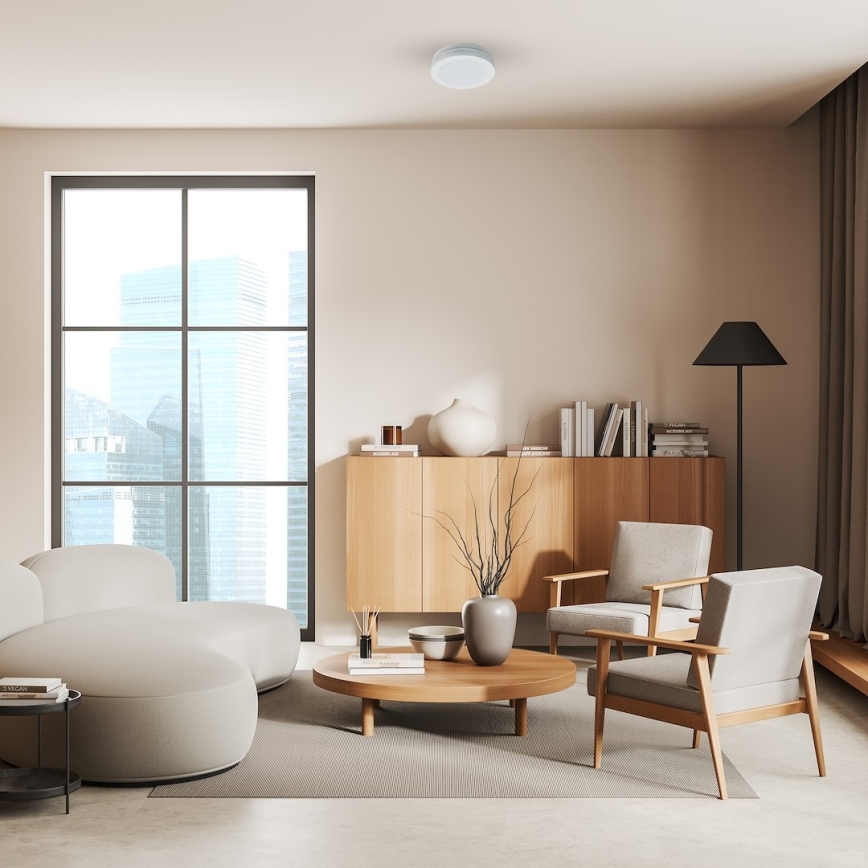 LED stropna svetilka za kopalnico MARLON LED/12W/230V premer 18 cm IP54 bela