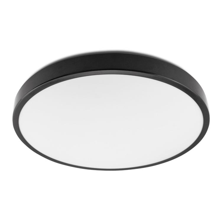 LED Stropna svetilka ZOE LED/24W/230V IP44 črna