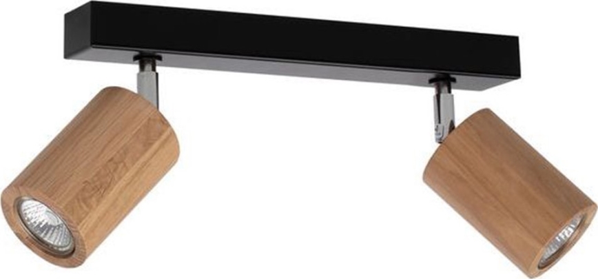 LED stropna točkovna svetilka MATTI 2xGU10/5W/230V hrast