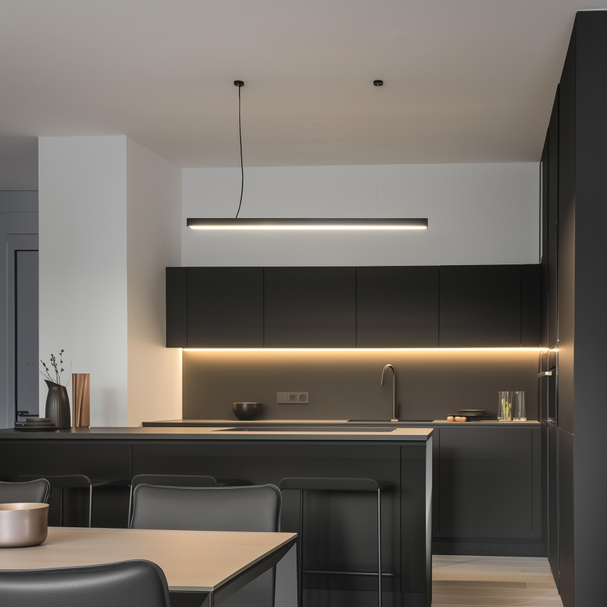 LED Stropna viseča svetilka CYNIDECO LED/45W/230V 4000K črna