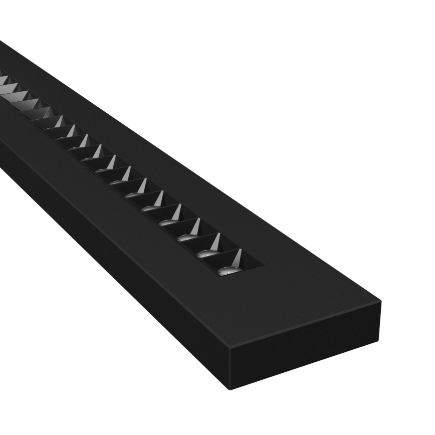 LED Stropna/Viseča svetilka PLANK LED/20/30/40W/230V 2700/4000/6000K CRI 90 črna