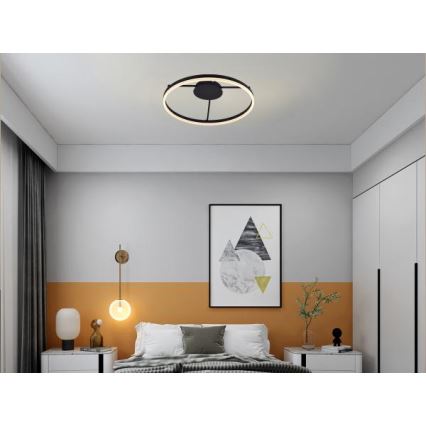 LED stropni lestenec z zatemnitvijo LED/55W/230V 3000-6500K + daljinski upravljalnik