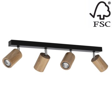 LED Stropni reflektor MATTI 4xGU10/5W/230V hrast - FSC certifikat