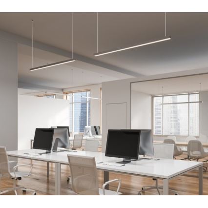 LED stropna pritrjena ali viseča svetilka KOLINE LED/40W/230V 3000/4000/6500K 120 cm bela