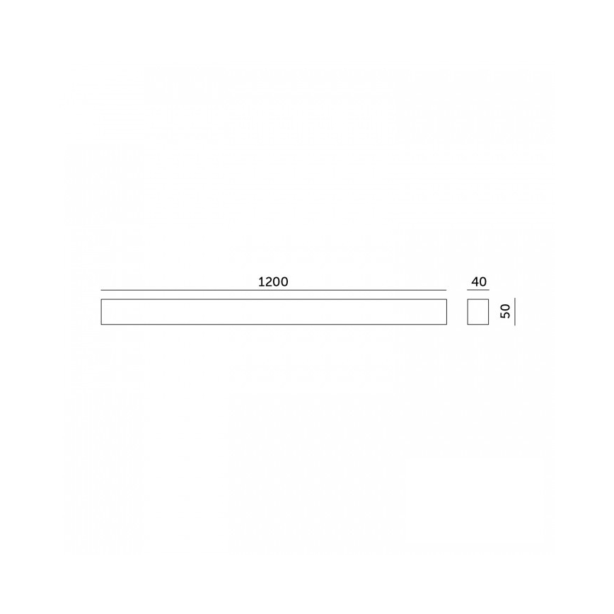 LED stropna pritrjena ali viseča svetilka KOLINE LED/40W/230V 3000/4000/6500K 120 cm bela