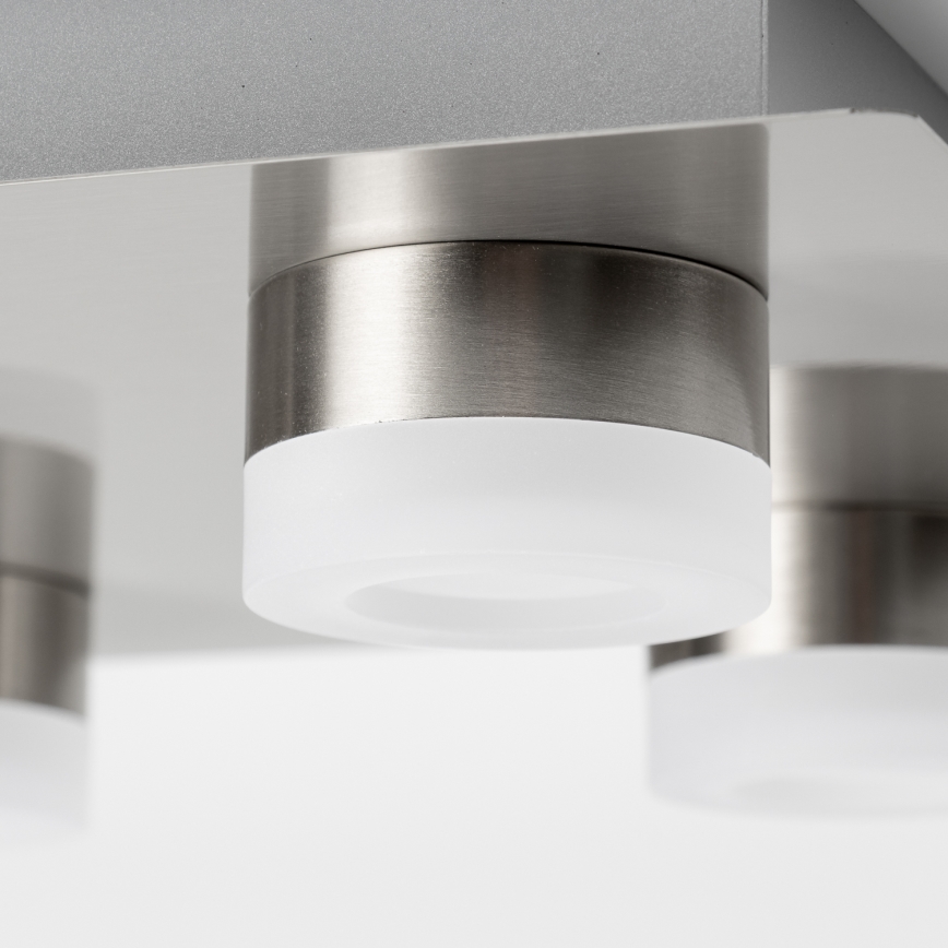 LED stropno svetilo 4xLED/4W/230V matiran krom