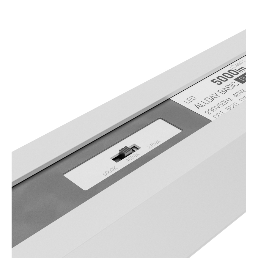 LED stropno svetilo ALLDAY BASIC LED/20/30/40W/230V 2700/4000/6000K 120 cm bela