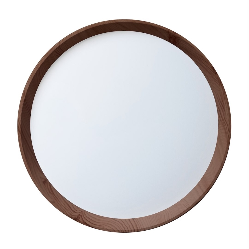 LED stropno svetilo FOREST LED/24W/230V, premer 39 cm, rjave barve