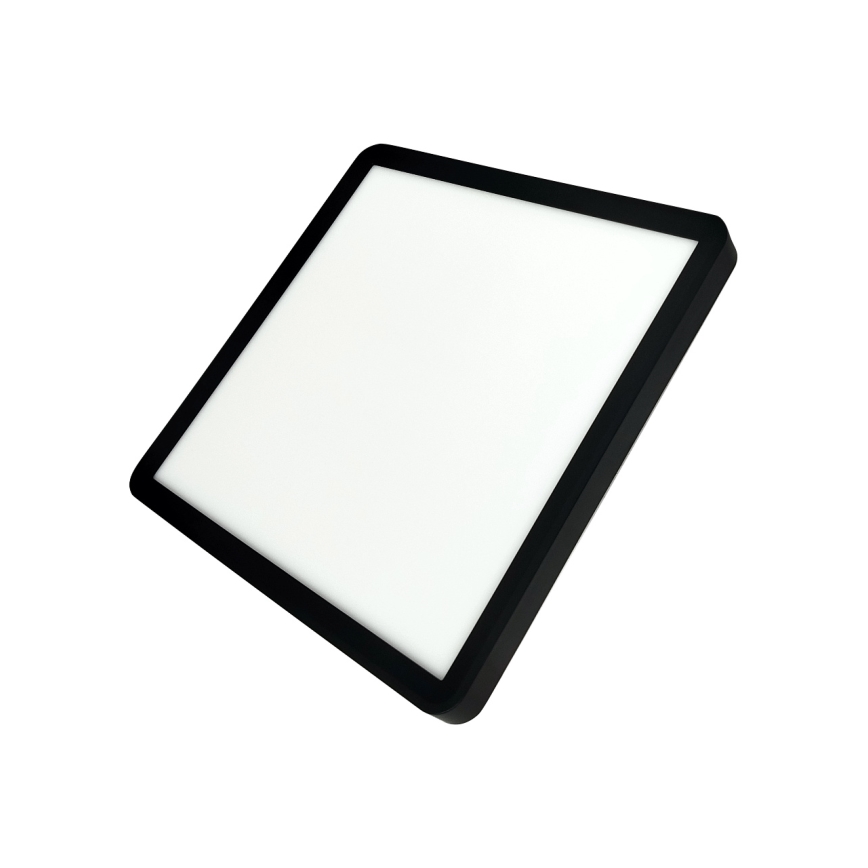 LED stropno svetilo LED/24W/230V 3000/4000/6500K 30x30 cm črna