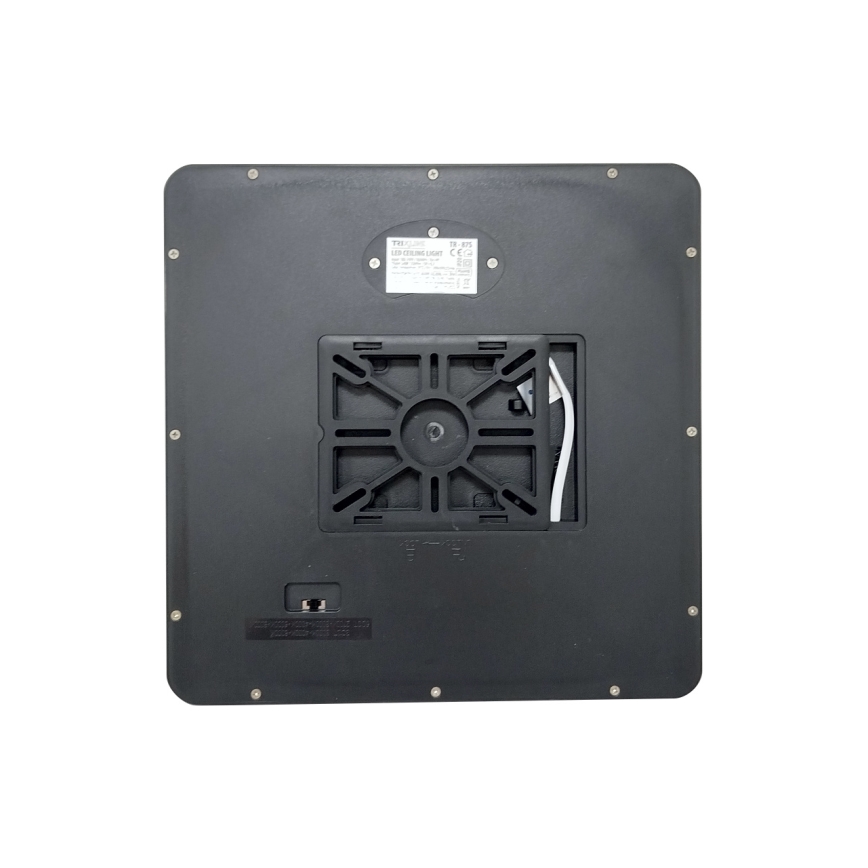 LED stropno svetilo LED/24W/230V 3000/4000/6500K 30x30 cm črna
