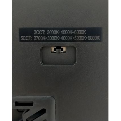 LED stropno svetilo LED/24W/230V 3000/4000/6500K 30x30 cm črna