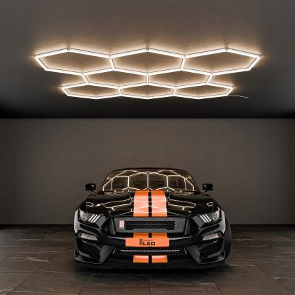 LED stropna svetilka HEXAGON LED/280W/85-265V 4000K 313x298 cm CRI 90 IP54 bela