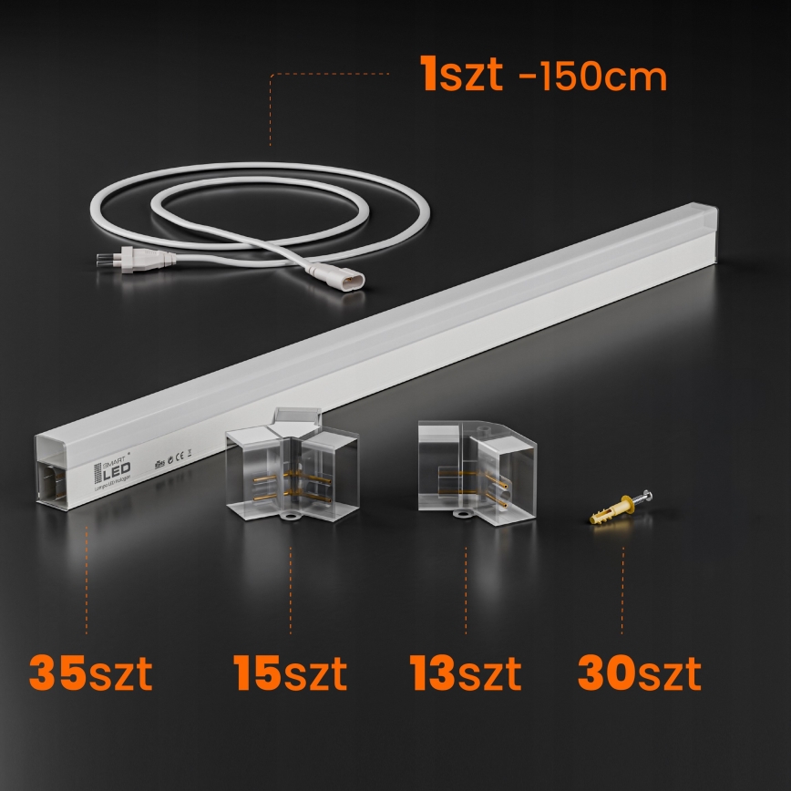 LED stropna svetilka HEXAGON LED/280W/85-265V 4000K 313x298 cm CRI 90 IP54 bela