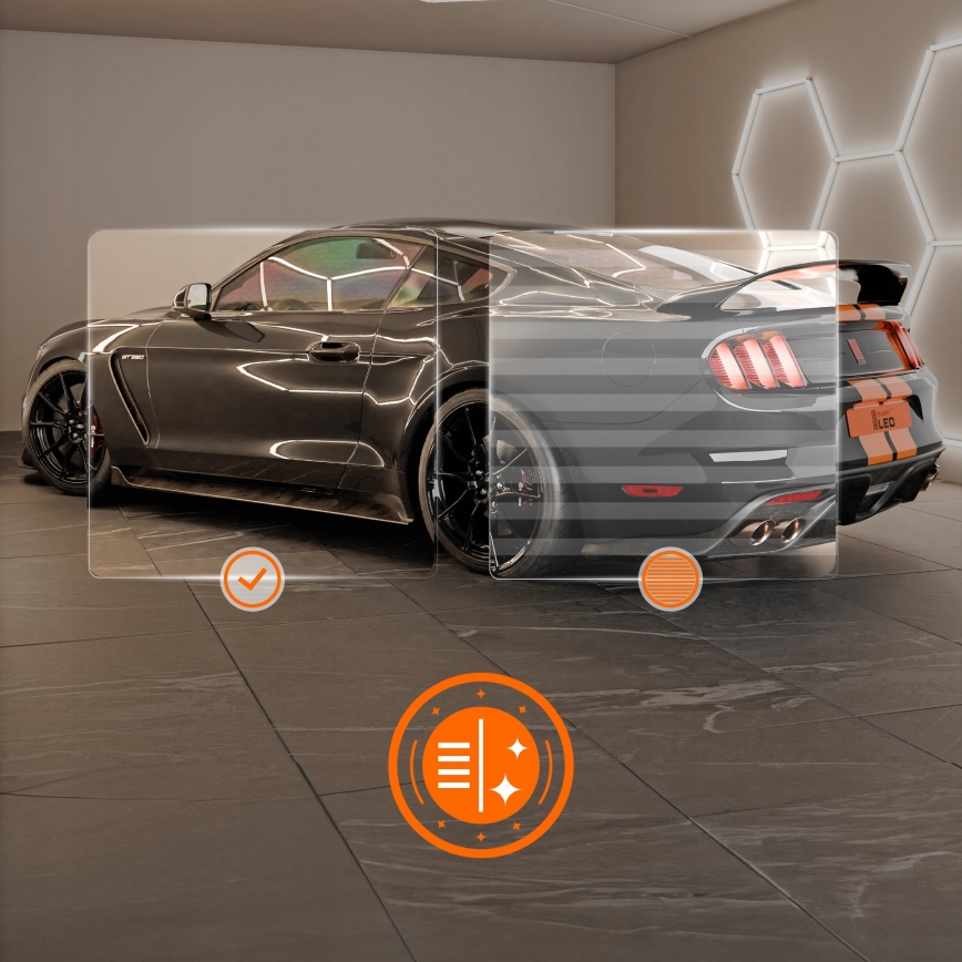 LED stropna svetilka HEXAGON LED/696W/85-265V 4000K 484x243 cm CRI 90 IP54 bela