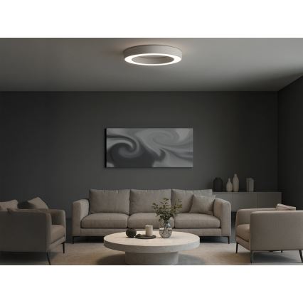 LED stropno svetilo LED/80W/230V 3000/4000/6500K premer 80 cm bela