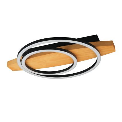 LED stropno svetilo MELISA LED/28W/230V 30x40 cm borovina