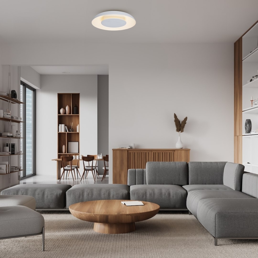 LED stropno svetilo PIATTINO LED/30W/230V 3000/4000/6000K premer 40 cm belo