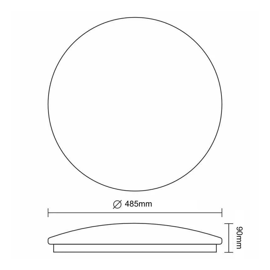 LED stropno svetilo STAR LED/48W/230V 3000-6500K z možnostjo zatemnitve + daljinski upravljalnik