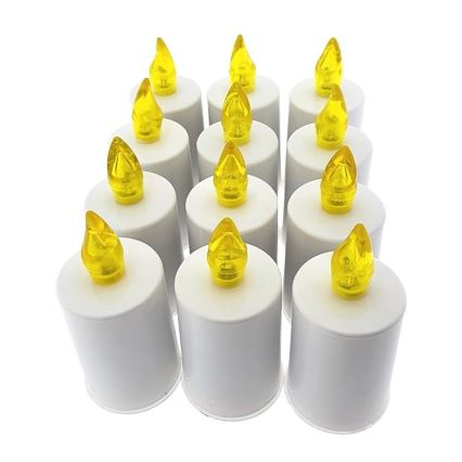 LED Sveča LED/2xAA topla bela 10,8 cm bela