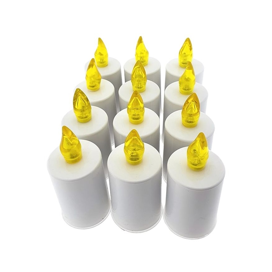 LED Sveča LED/2xAA topla bela 10,8 cm bela