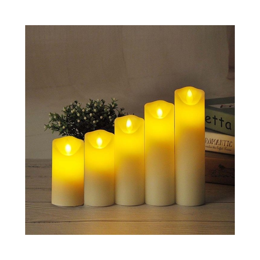 LED Sveča LED/2xAA topla bela 12,5 cm