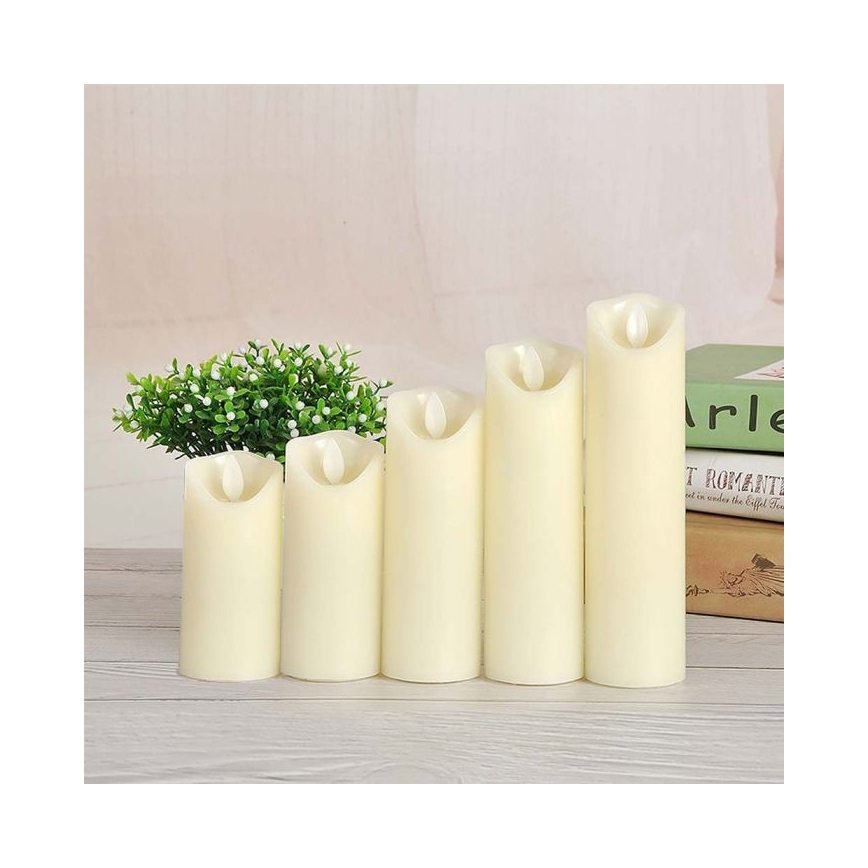 LED Sveča LED/2xAA topla bela 12,5 cm