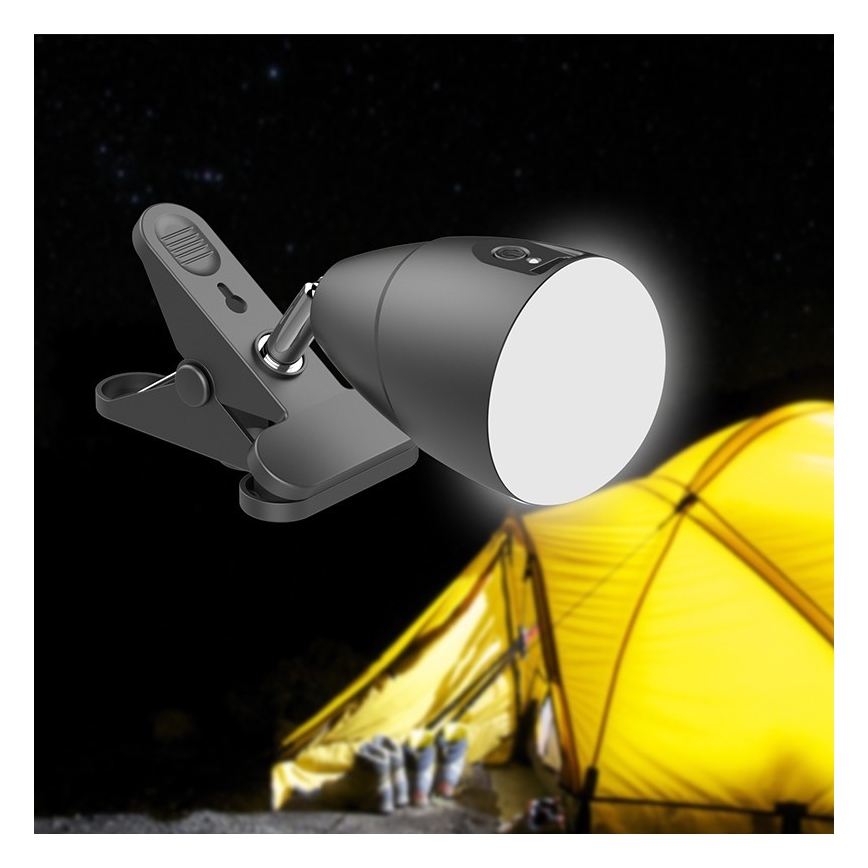 LED Svetilka CLIP z USB polnjenjem LED/5W/5V 4000K