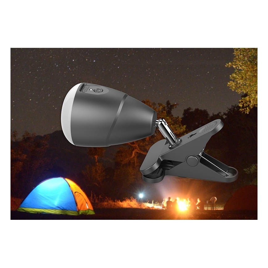 LED Svetilka CLIP z USB polnjenjem LED/5W/5V 4000K