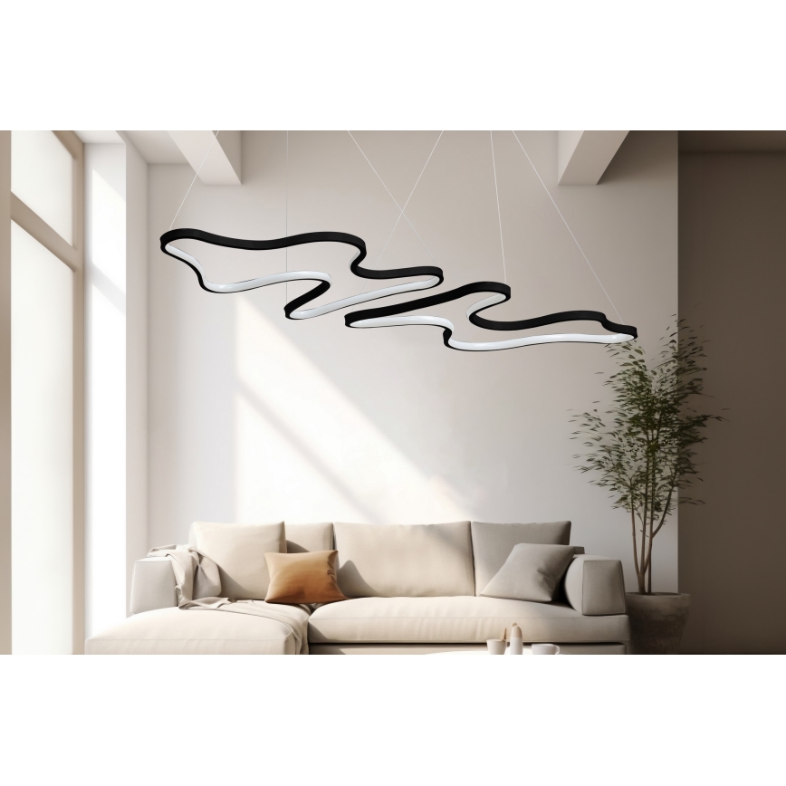 LED Svetilka na vrv DUPLE ARTISAN LED/80W/230V 6500K črna