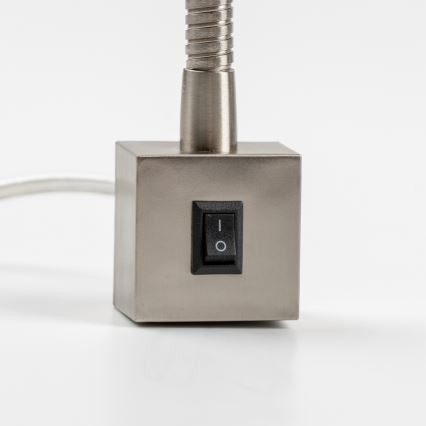 LED svetilka s sponko 1xGU10/4,7W/230V matni krom