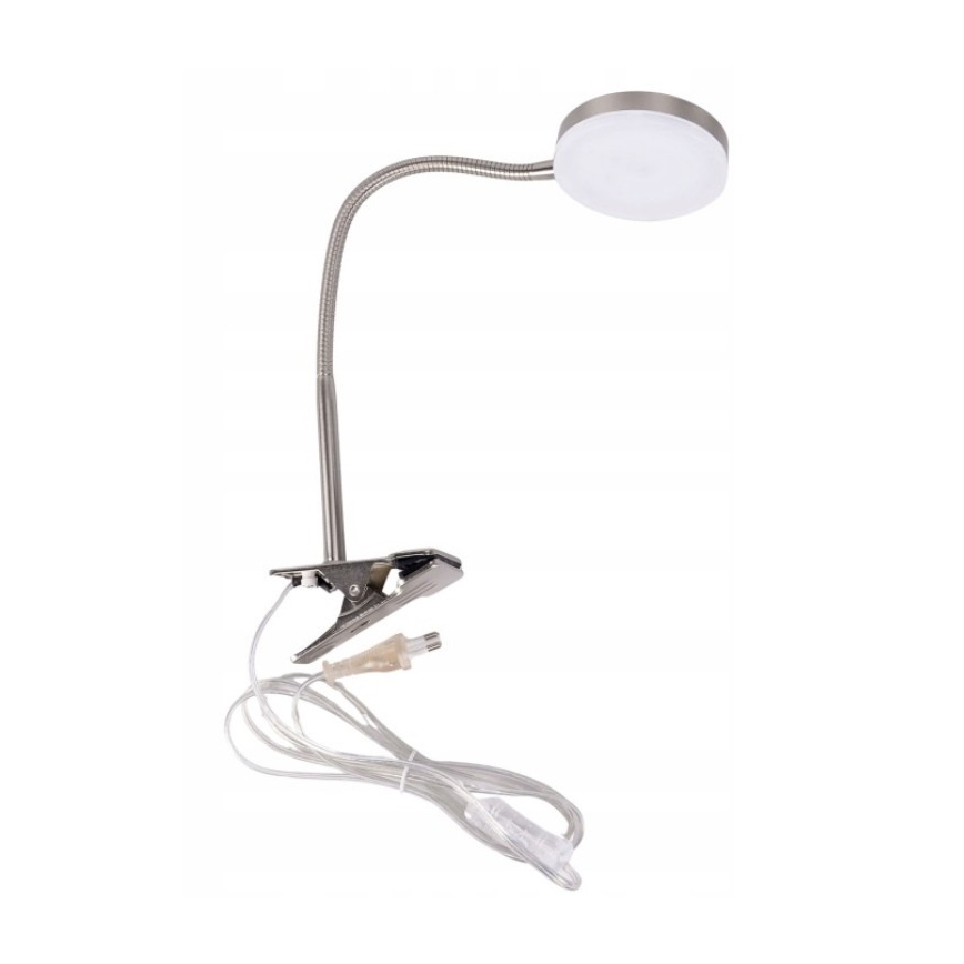 LED svetilka s sponko LED/3,2W/230V matiran krom