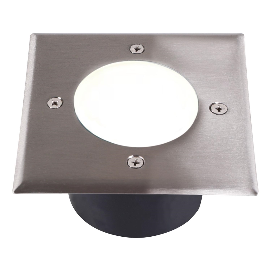 LED Svetilka za dovozno pot MIVO LED/3W/230V 12x12 cm IP67 mat krom