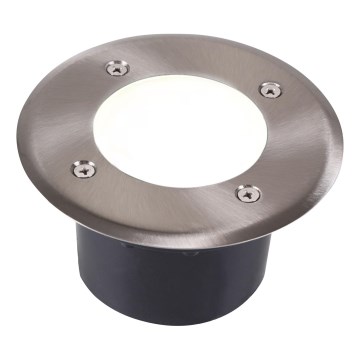 LED Svetilka za dovozno pot MIVO LED/3W/230V pr. 12 cm IP67 mat krom