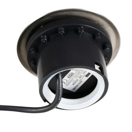 LED Svetilka za dovozno pot MIVO LED/3W/230V pr. 12 cm IP67 mat krom
