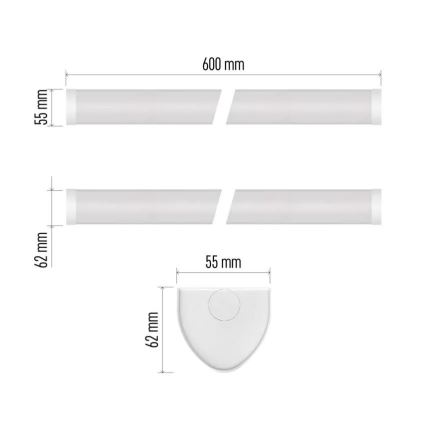 LED svetilka za pod omarico LED/20W/230V 4000K 60 cm