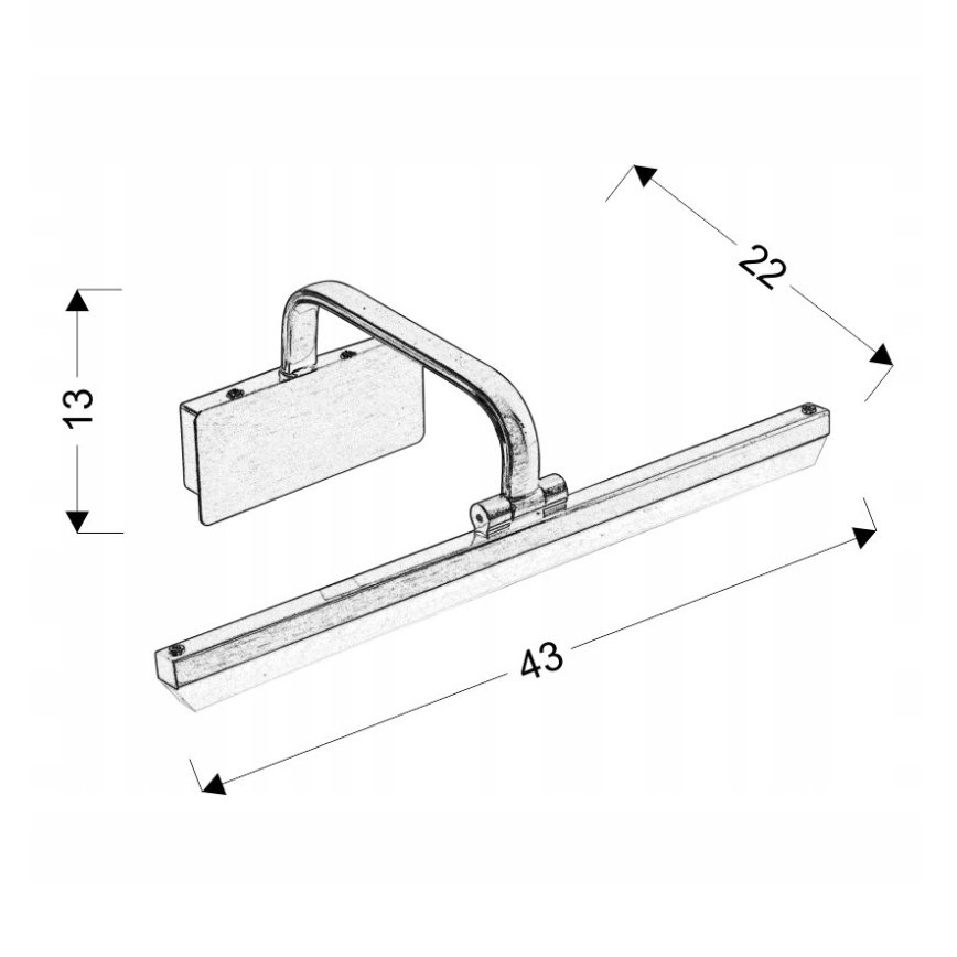 LED Svetilka za slike HANG LED/8W/230V