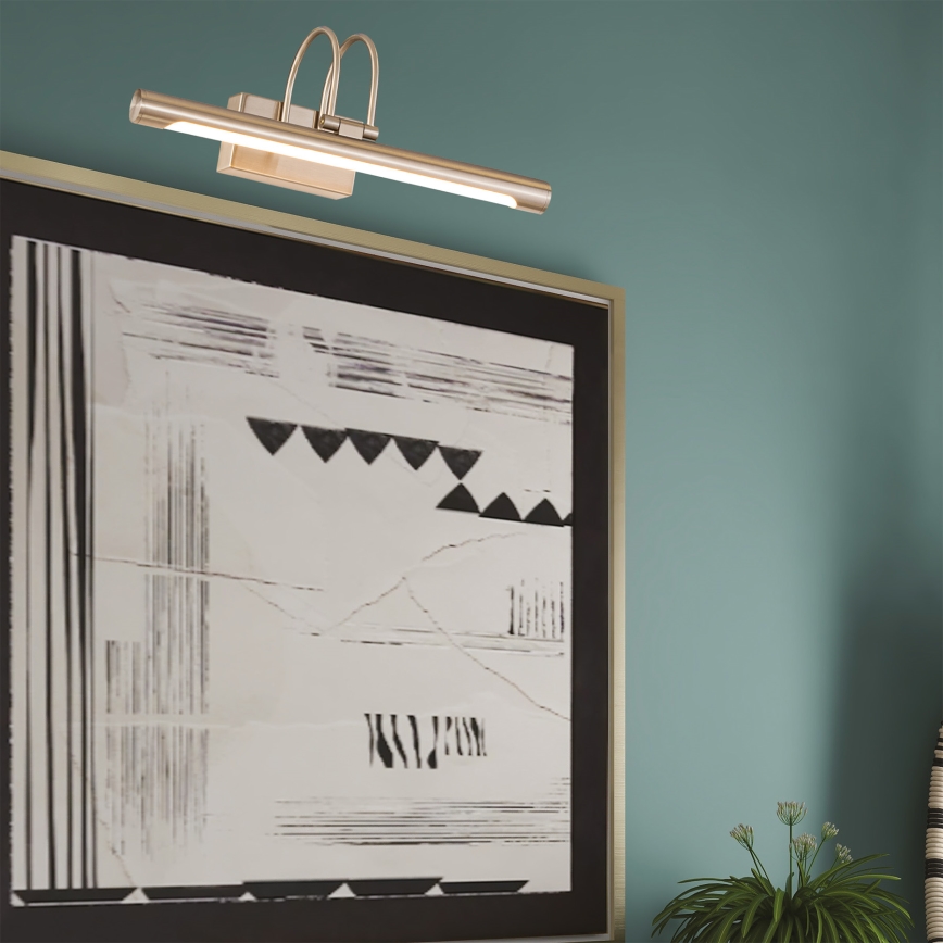 LED Svetilka za slike LED/9W/230V 3000K 42 cm mat krom
