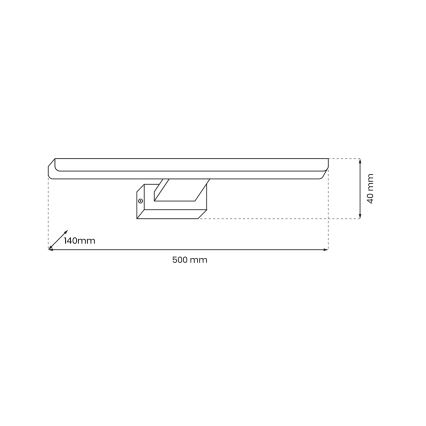 LED Svetilka za slike PINTO LED/12W/230V bela