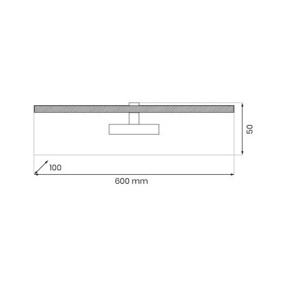 LED Svetilka za slike PRADO LED/11W/230V sijajni krom
