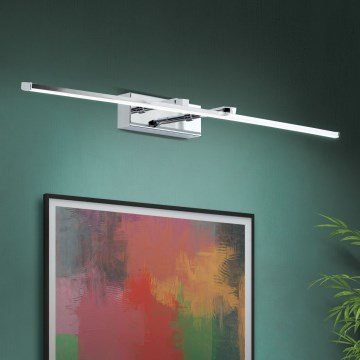 LED Svetilka za slike PUBLIO LED/15W/230V 75 cm sijajni krom