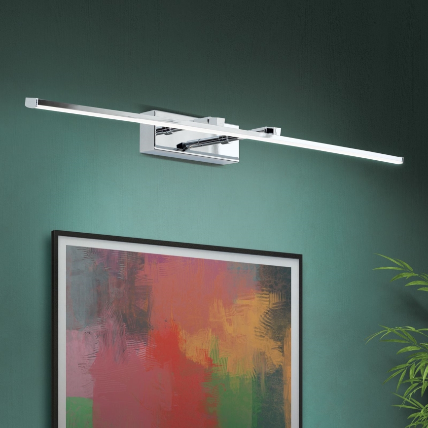 LED Svetilka za slike PUBLIO LED/15W/230V 75 cm sijajni krom