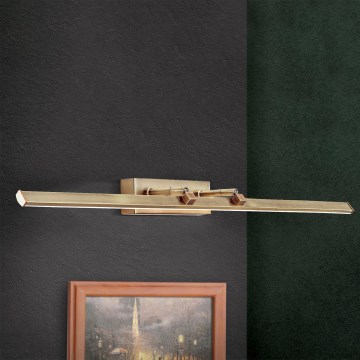 LED Svetilka za slike PUBLIO LED/15W/230V 75 cm zlata/patina
